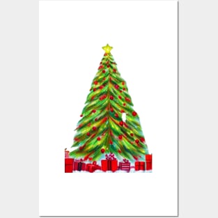 Christmas tree Posters and Art